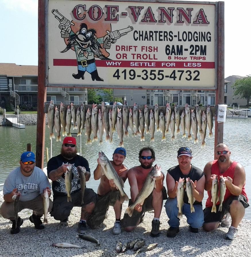 Lake-Erie-fishing walleye charters Port Clinton