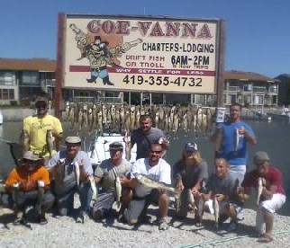 Lake Erie walleye fishing.