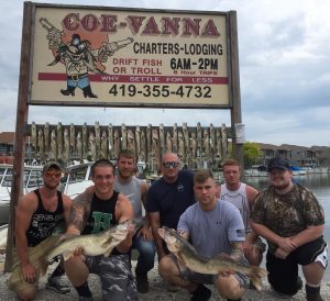 Walleye fishing charter boats on Lake Erie | Port Clinton