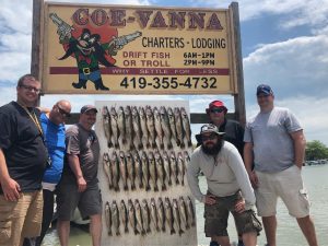 Walleye fishing on Lake Erie