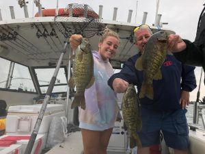 Bass fishing charters on Lake Erie