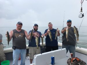 Walleye fishing on Lake Erie