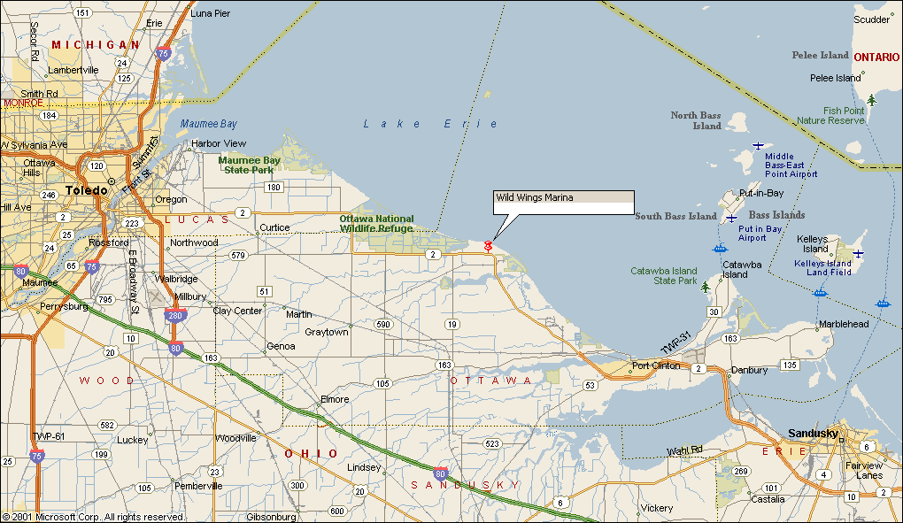 Lake Erie Fishing Map Of Lake Erie